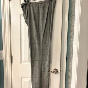 STUDIO by BILL BLASS Stretch - Size 12 - Black & White Plaid Dress Pants